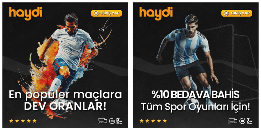 Haydi - Güvenilir Spor Bahisleri - Canlı Casino - Slot